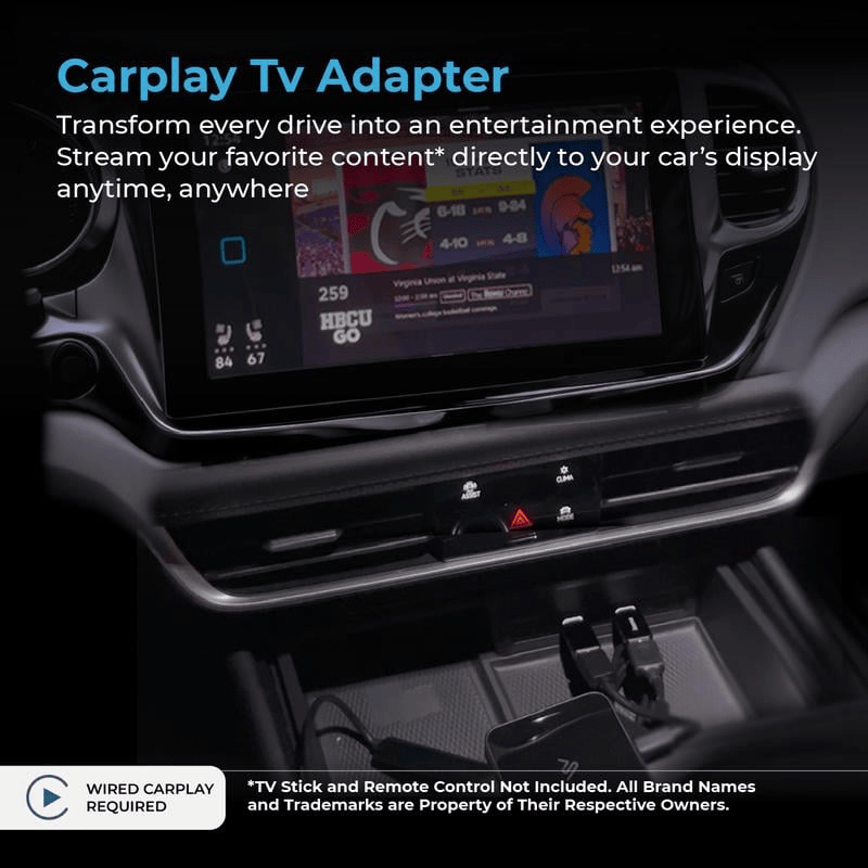 AutoSky TV Adapter + HDMI to USB-C Cable Bundle - Adapter which allows TV Sticks on your vehicle's infotainment system