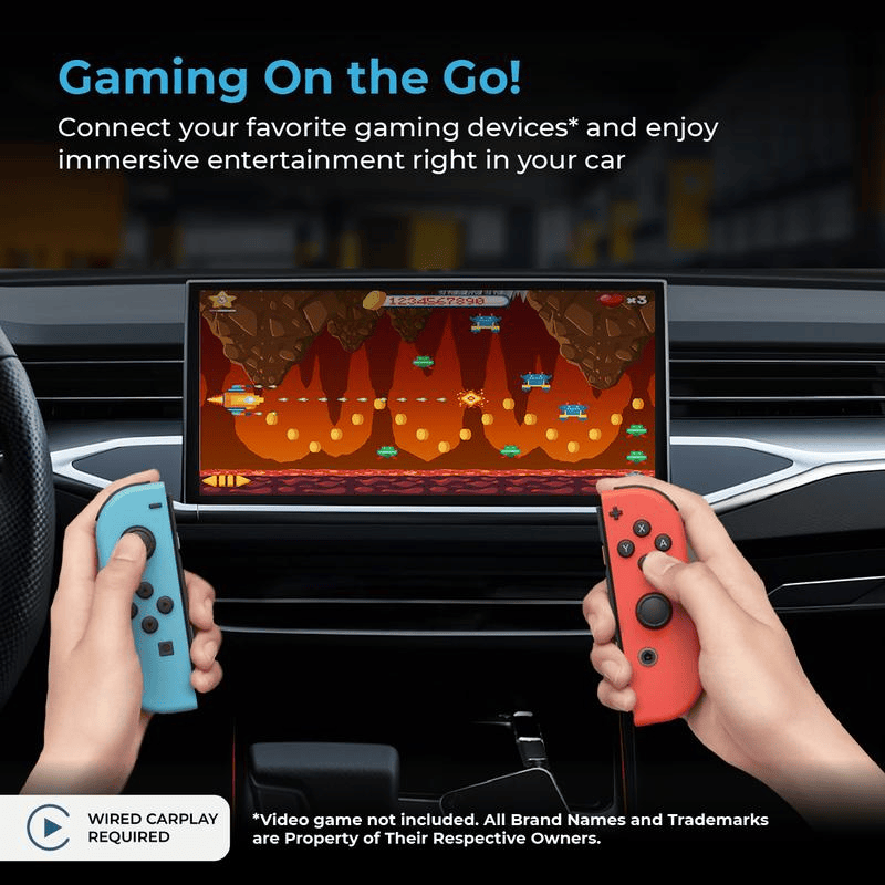 AutoSky TV Adapter + HDMI to USB-C Cable Bundle - Adapter which allows TV Sticks on your vehicle's infotainment system