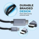 AutoSky TV Adapter + HDMI to USB-C Cable Bundle - Adapter which allows TV Sticks on your vehicle's infotainment system