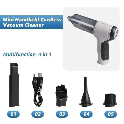 🔥 Powerful Wireless Car Vacuum Cleaner