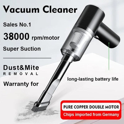 🔥 Powerful Wireless Car Vacuum Cleaner
