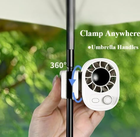 🏆 50K+ SOLD! – Almost Gone💨 AirFlex Car Fan 360°🔄| LED Display📈| USB⚡