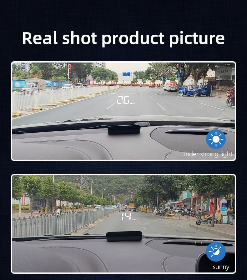 OBD2 HUD Car Head Up Display Projector Speedometer