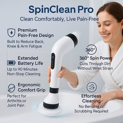 Multi-Purpose Electric Spin Scrubber