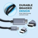 AutoSky TV Adapter + HDMI to USB-C Cable Bundle