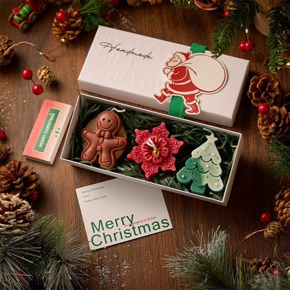 🕯️Cute Festive Scented Candles | Handmade Christmas Gift Set - Aromatherapy & Perfect Holiday Decor(Add 6, Get 1 Free)