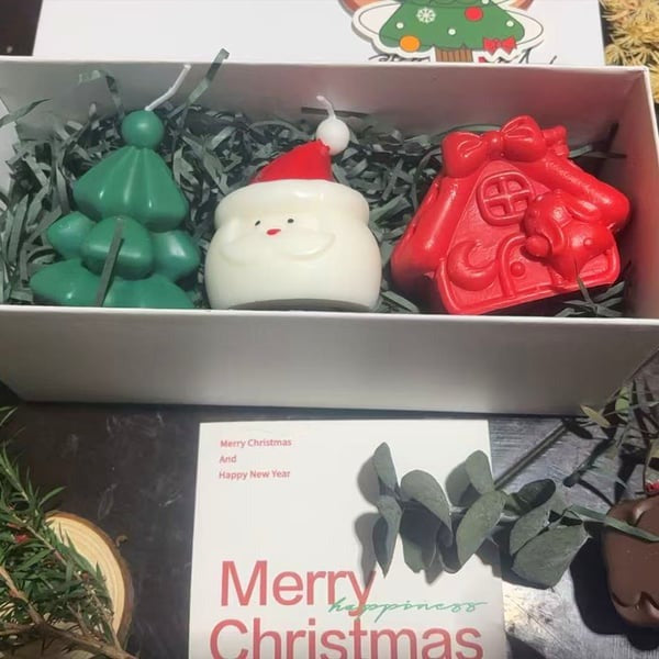 🕯️Cute Festive Scented Candles | Handmade Christmas Gift Set - Aromatherapy & Perfect Holiday Decor(Add 6, Get 1 Free)