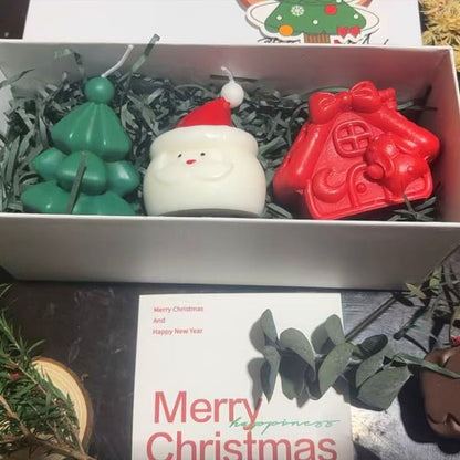 🕯️Cute Festive Scented Candles | Handmade Christmas Gift Set - Aromatherapy & Perfect Holiday Decor(Add 6, Get 1 Free)