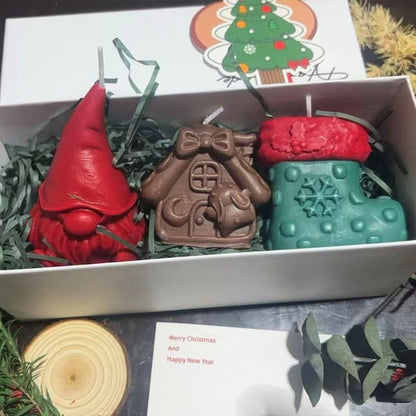 🕯️Cute Festive Scented Candles | Handmade Christmas Gift Set - Aromatherapy & Perfect Holiday Decor(Add 6, Get 1 Free)