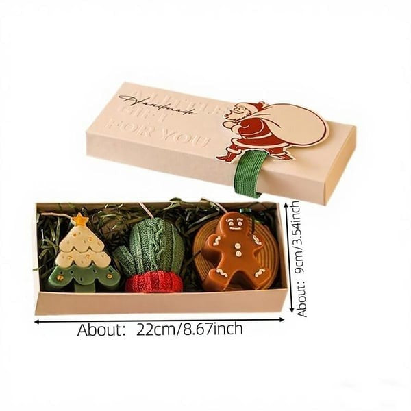 🕯️Cute Festive Scented Candles | Handmade Christmas Gift Set - Aromatherapy & Perfect Holiday Decor(Add 6, Get 1 Free)