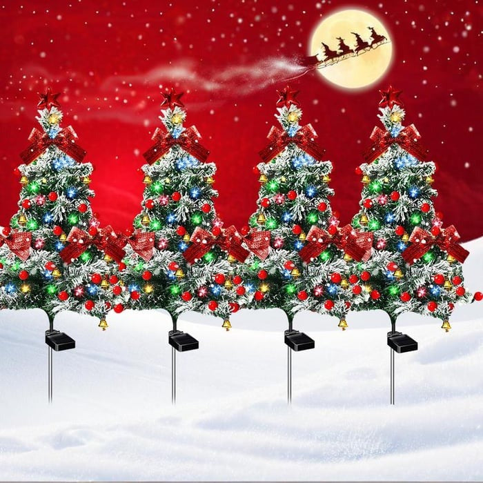 🎁Last Day Promotion 49% OFF - Upgrade Solar Christmas Trees Lights Outdoor Decoration Waterproof