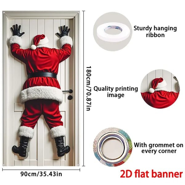 🎉Sale 50% Off For Christmas🎉 Christmas Santa Claus Decoration Banner